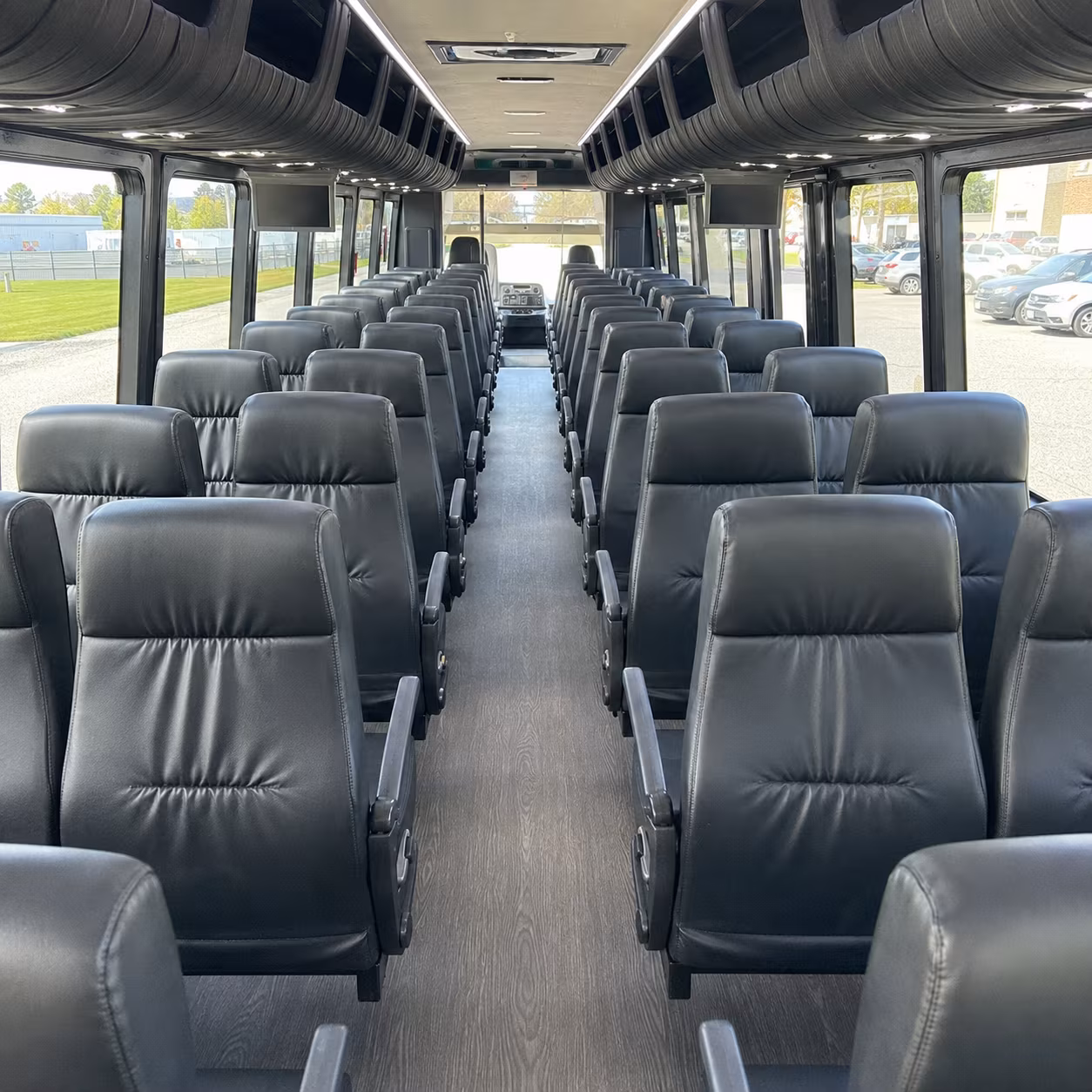 mission 30 passenger minibus interior
