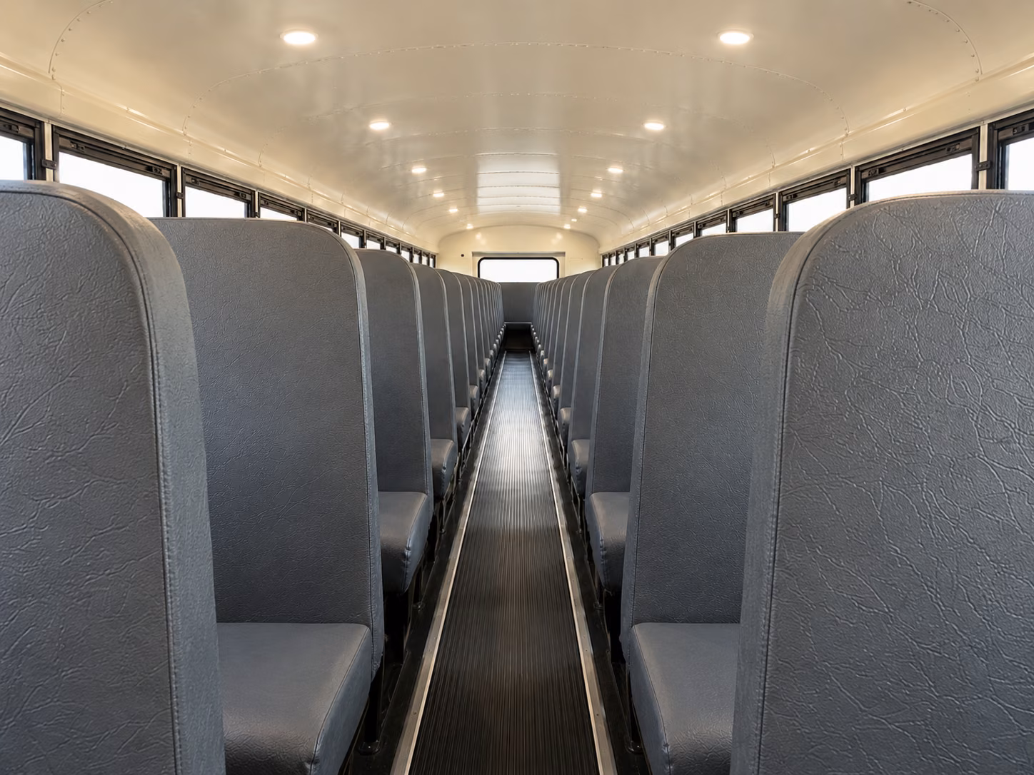 mission school bus inside